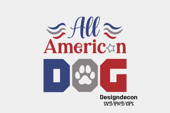 All American Dog Quote SVG Cut File for Crafts and Graphics