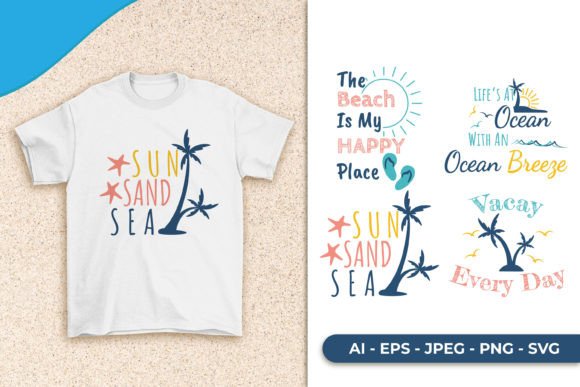 Beach Quote SVG for Crafts and Graphics