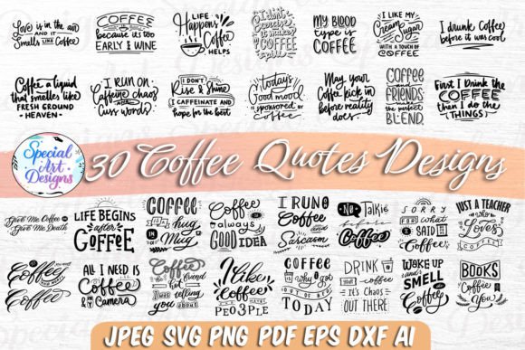Coffee SVG Bundle for Crafts and Graphics