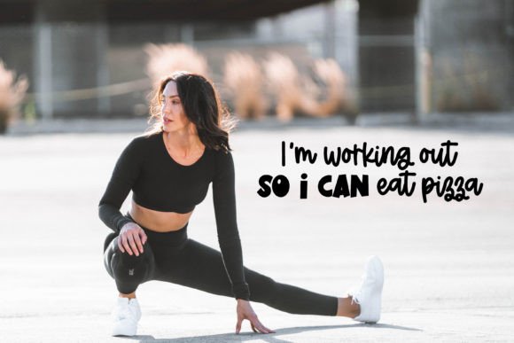 Exercise Quote SVG Cut File for Crafts and Graphics
