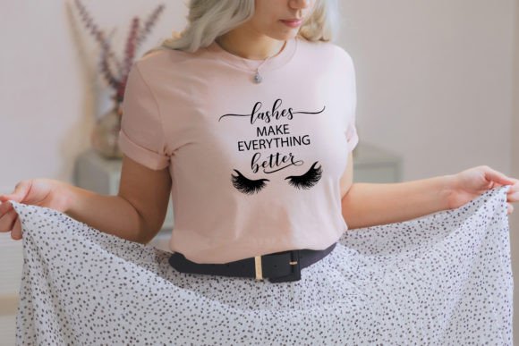 Eyelashes Quote SVG for Crafts and Graphics