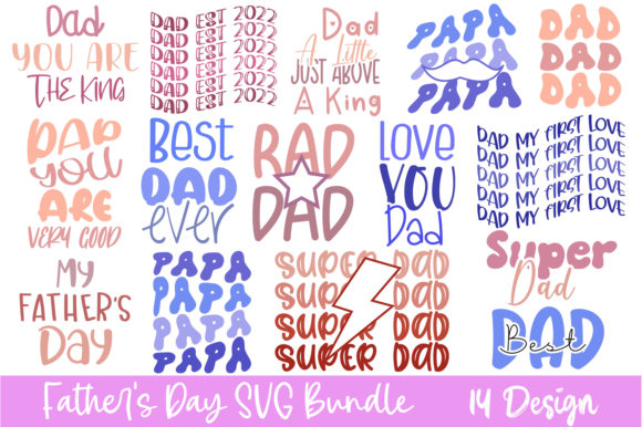 Fathers Day Quote Svg Bundle for Crafts and Graphics