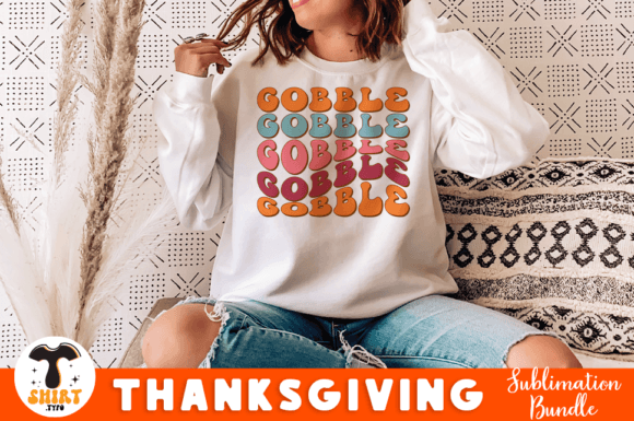 Gobble Thanksgiving Quote SVG Design for Graphics and Crafts