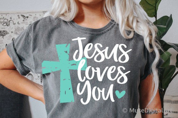 Jesus Loves You SVG for Crafts and Graphics
