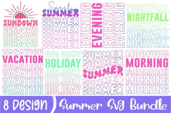 Summer Quote Svg Design Bundle for Graphics and Crafts