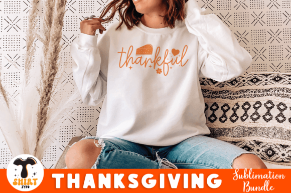 Thankful Thanksgiving Quote SVG Design for Crafts and Graphics