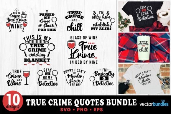 True Crime Lettering SVG for Crafts and Graphics